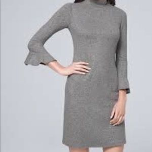 WHBM long sleeved knit dress for holidays!